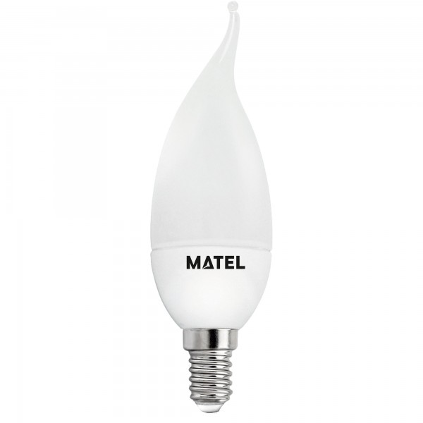 Bomb.led vela flama 3 intensid.e14 5w.ne