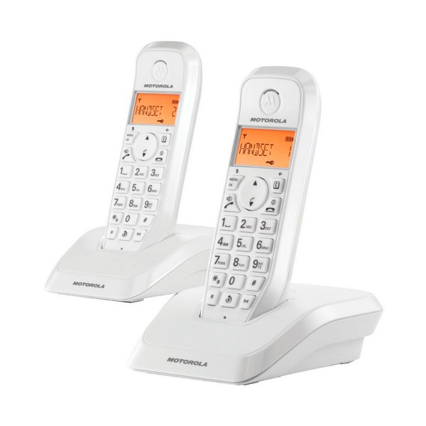 Motorola s1202 telefono dect duo blanco