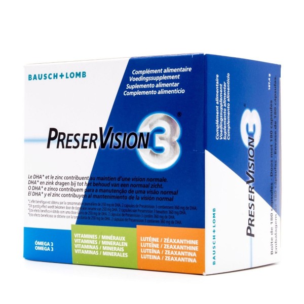 Preservision 3 180 Capsulas
