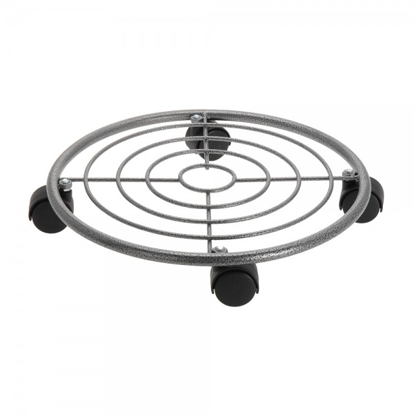 Base metálica de 4 ruedas 35 x 6,5 cm