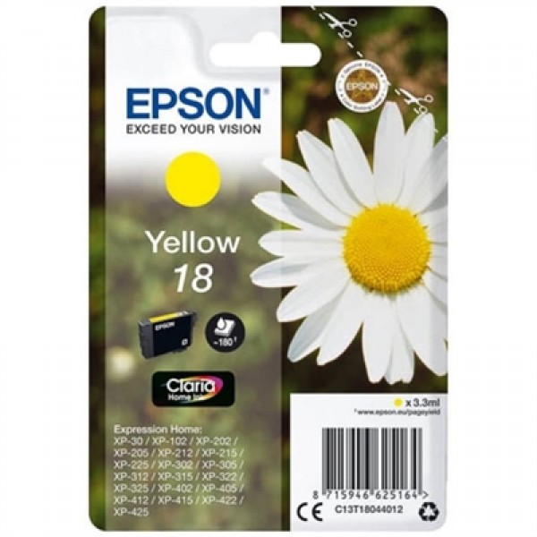 Epson cartucho t1804 amarillo
