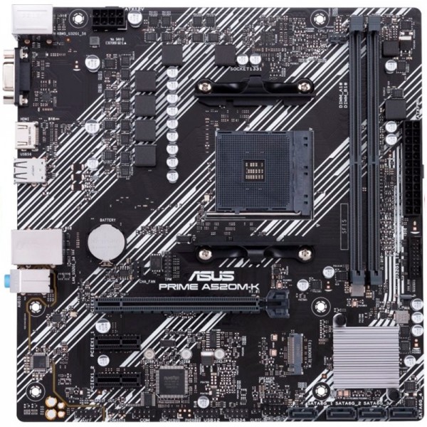 Asus placa base prime a520m-k  matx am4