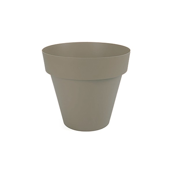 Maceta de inyección color taupe ø14 cm (pack 2 unidades)