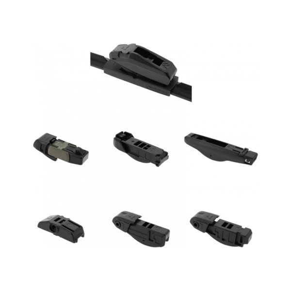 Escobilla Limpiaparabrisas Modelo Aquan71 Ultra Flex Series 28" 71 cm 1 Unidad con 8 Adaptadores