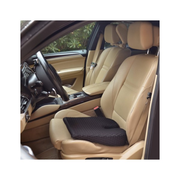 Cojín Viscoelastico de Asiento Ortopédico de 42cm x 40 cm, con Espuma de Memoria para Alivio del Dolor de Cóccix