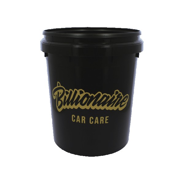 Cubo de Lavado de Coche 20 litros Billionaire Bucket Black Ideal para Limpieza de Vehículo Exterior a Mano Color Negro