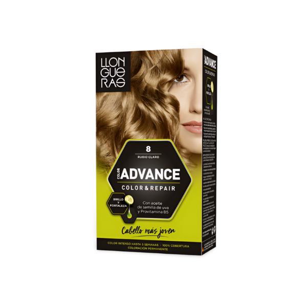 Llongueras Advanced tinte Rubio Claro Nº8 1 ud
