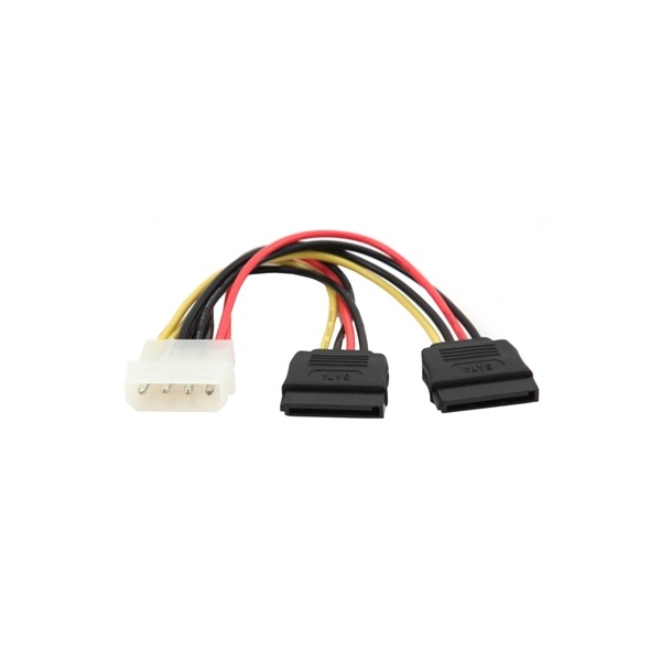 Gembird cable de alimentación molex a 2x sata 15cm