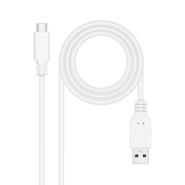 Nanocable cable usb 2.0 3a usb-c-m/m 2m blanco