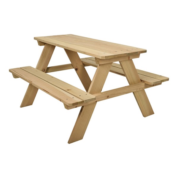 Mesa picnic de madera infantil 79 x 89 x 50 cm