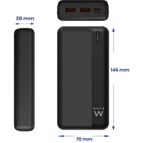 Ewent powerbank 20000mah pd 22,5w