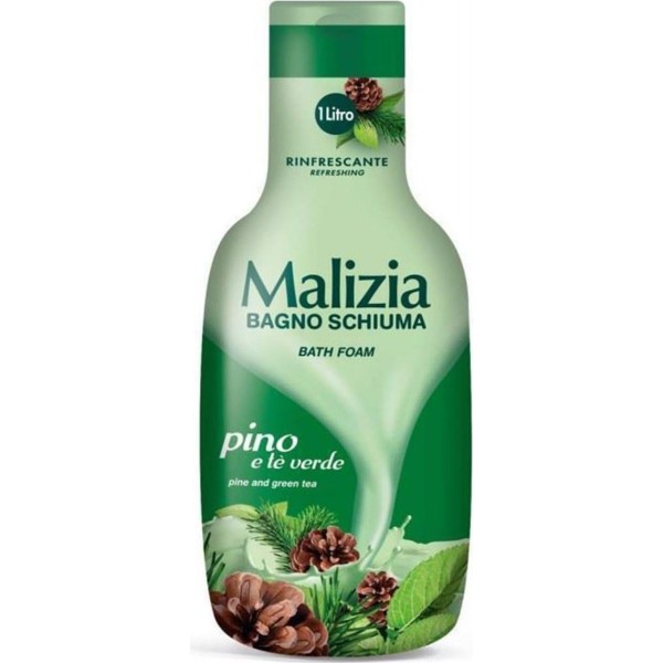 Malizia pino y te verde espuma de baño 1000ml