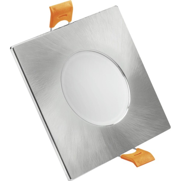 Aro led fijo ip65 cuadrado niquel 7w.cct