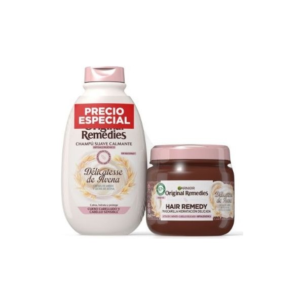 Original Remedies suave calmante avena champu 250ml  + mascarilla 340ml
