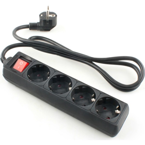 Base onlex negra 4tomas cable/int.3mt