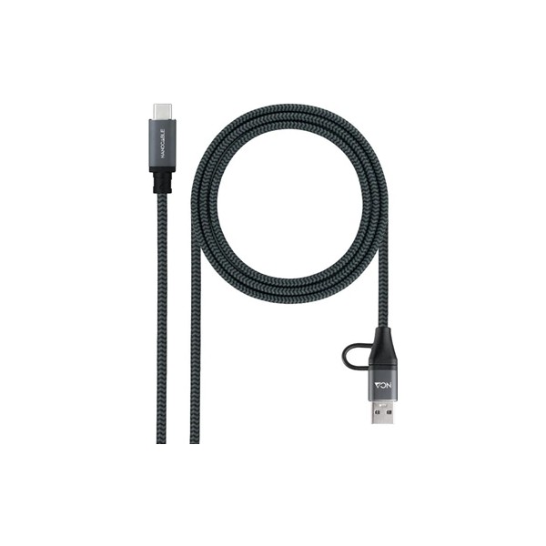 Nanocable cable usb3.2 100w usb-c+a/usb-c 1,5 m
